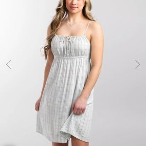 Billabong Feelin Blue Plaid Sundress